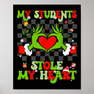 Meine Schüler haben mir Weihnachts-Weihnachtslehre Poster