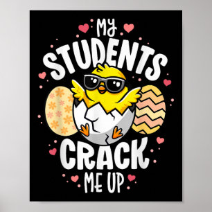 Meine Schüler packen mich mit dem lustigen Eier-Pu Poster