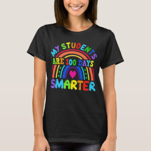 Meine Schüler sind 100 Tage schlauer Regenbogenleh T-Shirt