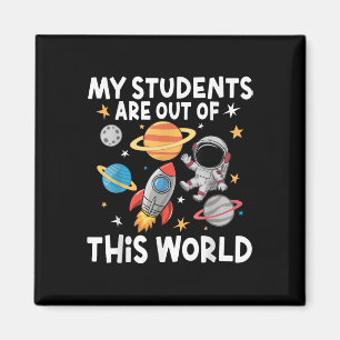 Meine Schüler sind aus dieser Welt Lustiger Weltra Magnet