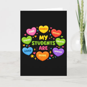 Meine Schüler sind freundliche starke Valentinsleh Karte