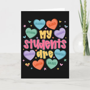 Meine Schüler sind freundliche starke Valentinsleh Karte