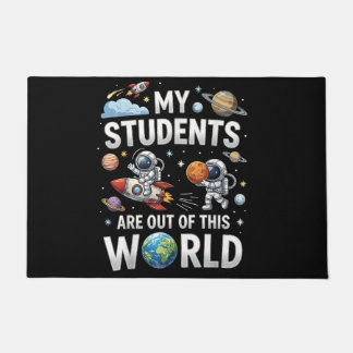 Meine Schüler sind in dieser Weltraumwelt unterweg Fußmatte