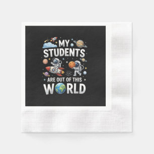 Meine Schüler sind in dieser Weltraumwelt unterweg Serviette