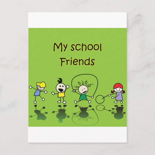 Meine Schulfreunde Postkarte (Vorderseite)