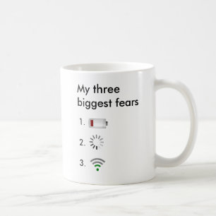 Meine schwache Batterie mit drei größte Furcht, Kaffeetasse