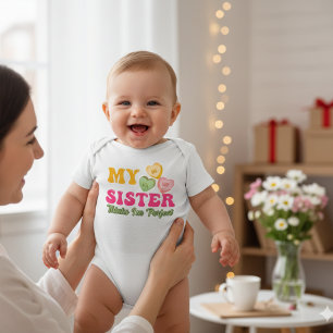 Meine Schwester denkt, ich bin perfekt Baby Strampler