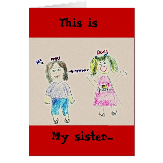 Meine Schwester…, dieses ist Karte