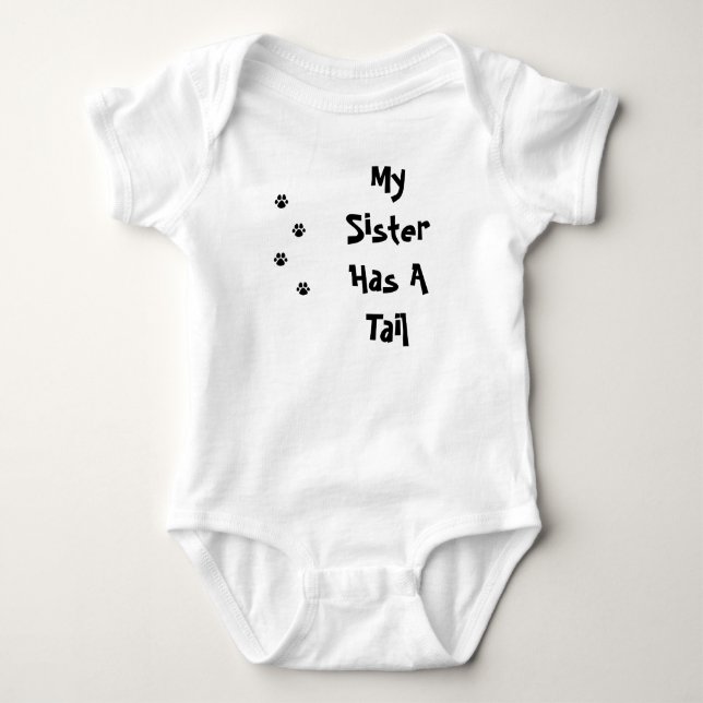 Meine Schwester hat einen Schwanz-PAK Baby Strampler (Vorderseite)