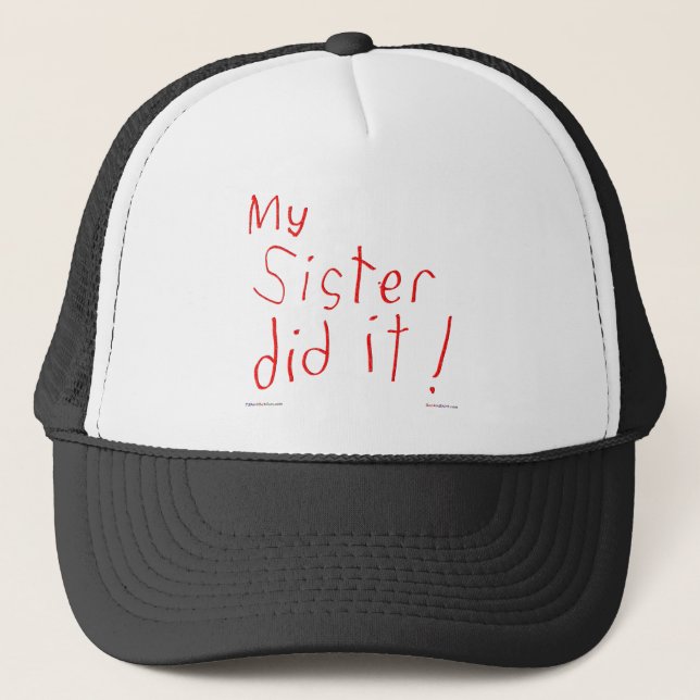 Meine Schwester hat es getan! Kappe (Vorderseite)