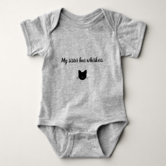 Meine Schwester hat Whiskkers Baby Bodysuit Strampler