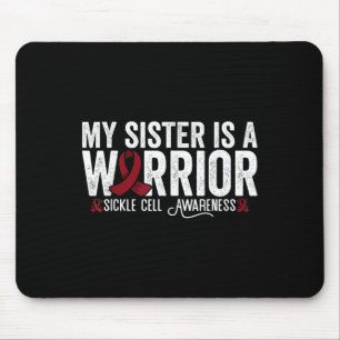 Meine Schwester ist eine Kriegerin SCA Sichelzelle Mousepad