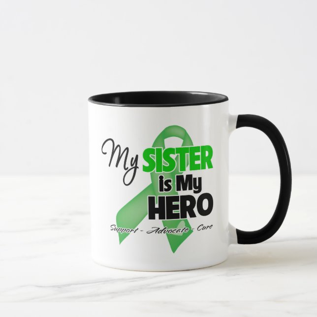 Meine Schwester ist mein Held - SCT BMT Tasse (Rechts)