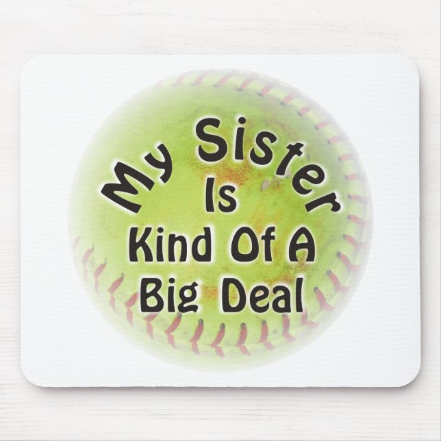 Meine Schwester ist ziemlich groß Mousepad (Vorne)