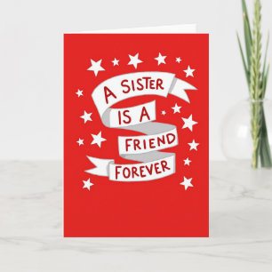 Meine Schwester, meine Freundin für immer Karte