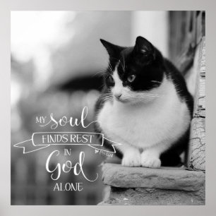 Meine Seele findet Ruhe - Ps 62:1 Poster