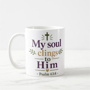 Meine Seele klammert sich an ihn Inspirierender Bi Kaffeetasse