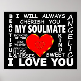 Meine Seelenverwandte Ich Liebe dich Poster