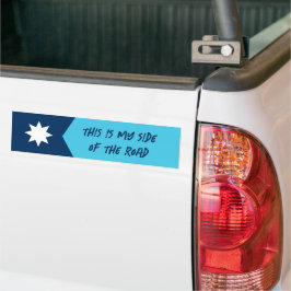 Meine Seite des Autoaufklebers der Minnesota-Flagg Autoaufkleber