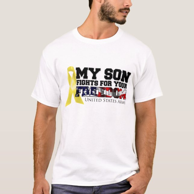 Meine Sohn-Kämpfe für Ihre Freiheit T-Shirt (Vorderseite)