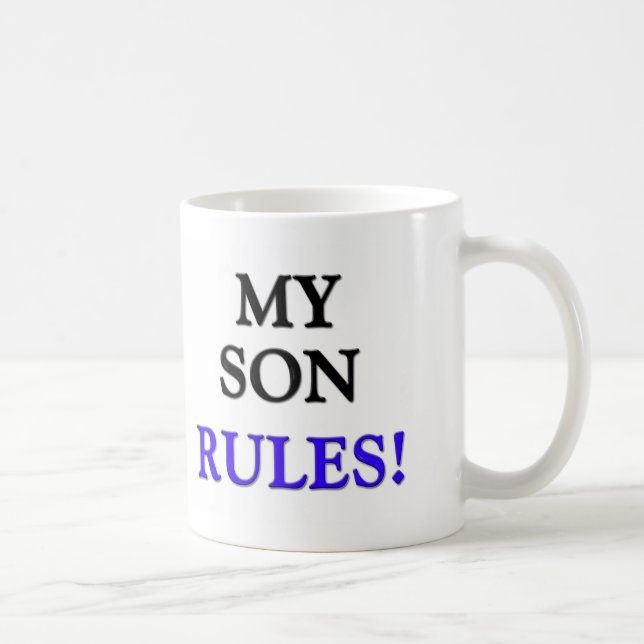 Meine Sohn-Regeln Kaffeetasse (Rechts)