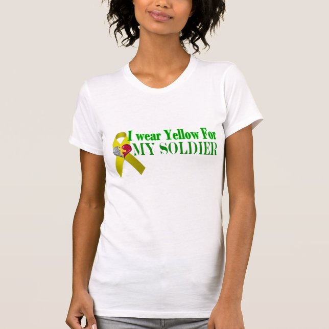 Meine Solider-Ehefrau stolz stützen T-Shirt (Vorderseite)