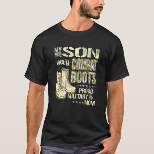 Meine Sonnen tragen Kampfstiefel mit hoher militär T-Shirt