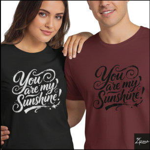 Meine Sonnenschein-Bürstenschrift-Zitat-Grunge T-Shirt