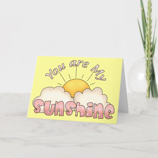 Meine Sonnenschein-Geburtstagskarte Karte (Vorderseite)