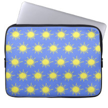 Meine Sonnenschein-Tablethülle (Himmelblau & Gelb)