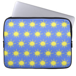 Meine Sonnenschein-Tablethülle (Himmelblau & Gelb) Laptopschutzhülle