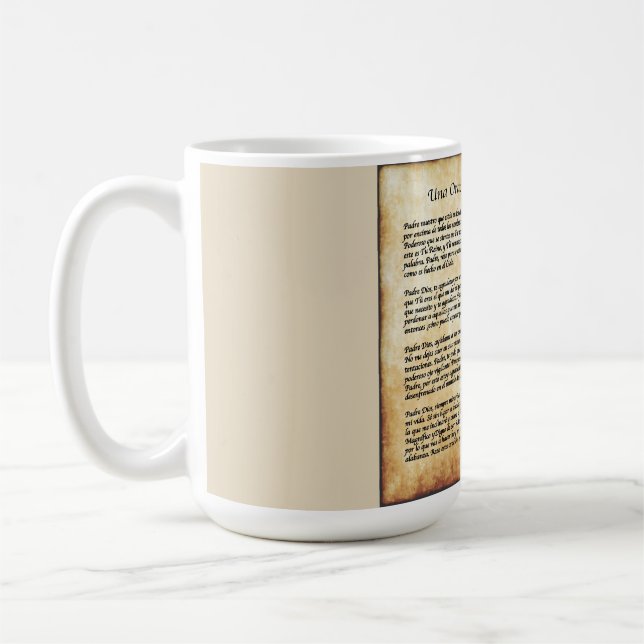 Meine Spanisch-tägliche Gebets-Sammlung Kaffeetasse (Links)