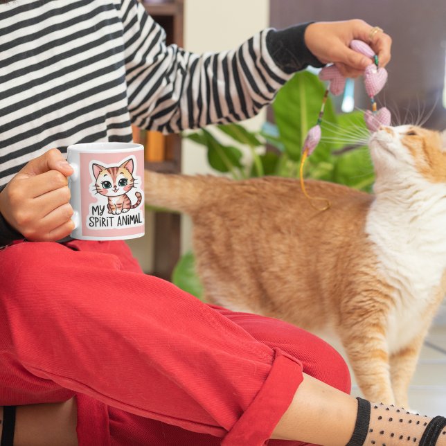 Meine Spirit Animal Cat Tasse (This adorable, "My Spirit Animal" cat mug would make the perfect cat lover gift! )
