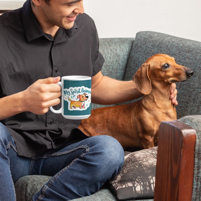Meine Spirit Animal Dog-Tasse Kaffeetasse (This adorable, "my spirit animal" dog mug would make a great gift for someone special! )