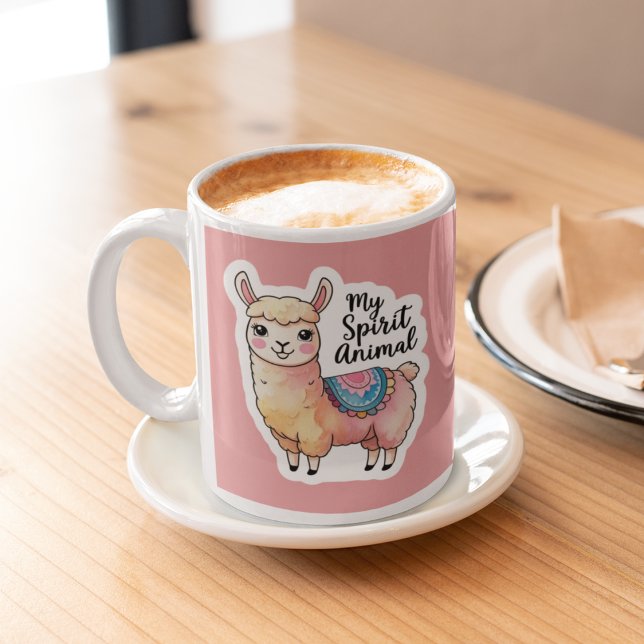 Meine Spirit Animal Llama-Tasse Kaffeetasse (This adorable, "my spirit animal" llama mug would make a great gift for someone special! )