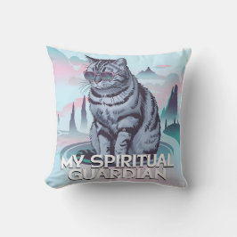 Meine spirituelle Wächterkatze Kissen