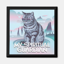 Meine spirituelle Wächterkatze Magnet