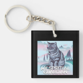 Meine spirituelle Wächterkatze Schlüsselanhänger