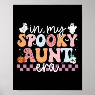 Meine Spooktante Era Halloween Retro Groovy Tante  Poster