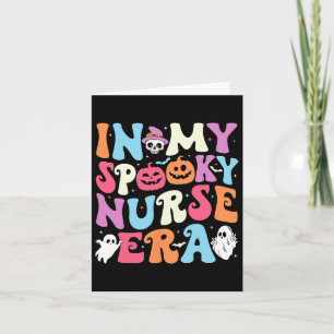 Meine Spooky Nurse Era Halloween Groovy Nursing Ha Karte