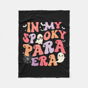 Meine Spooky Para Era Halloween Retro Groovy Ghost Fleecedecke