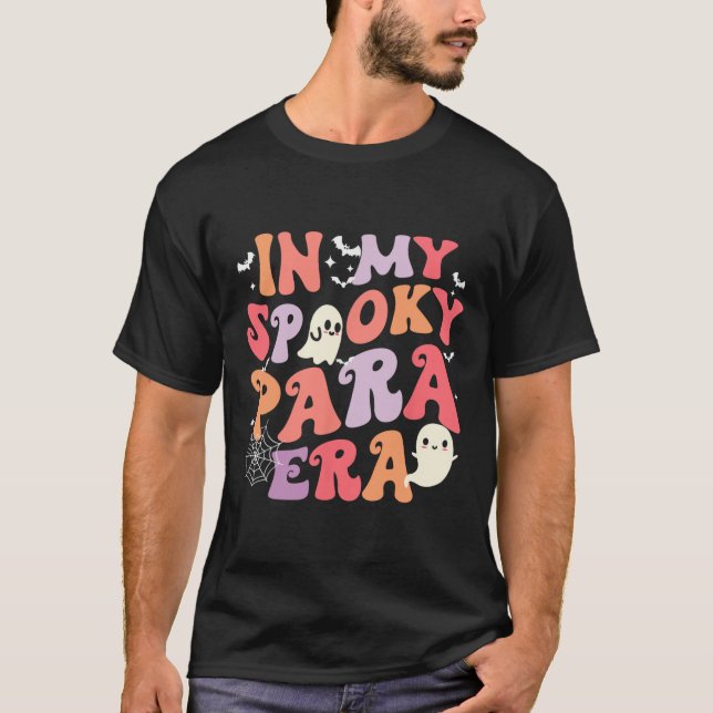 Meine Spooky Para Era Halloween Retro Groovy Ghost T-Shirt (Vorderseite)
