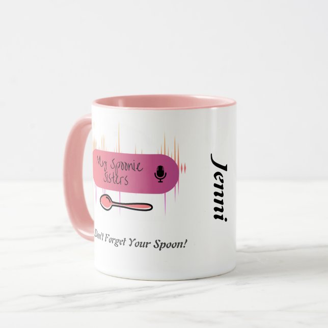 Meine Spoonie-Schwestern-Tasse Tasse (Vorderseite Links)