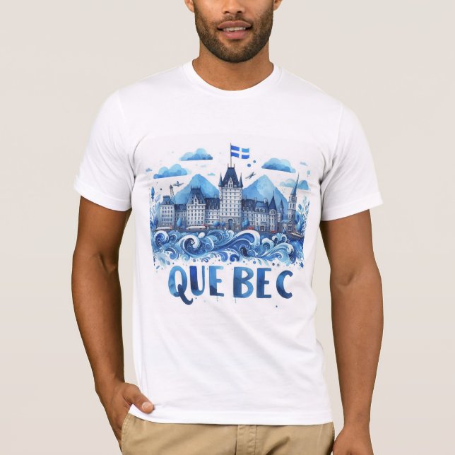 Meine Stadt Québec T-Shirt (Vorderseite)