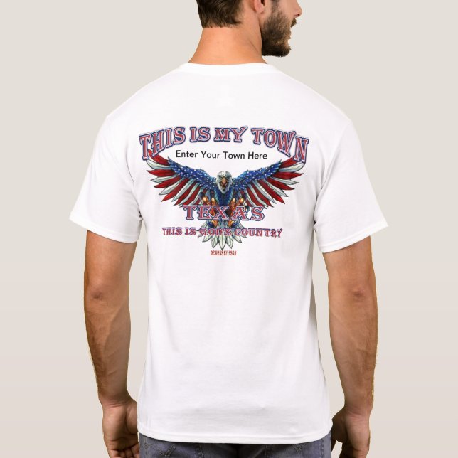 Meine Stadt Texas T-Shirt (Rückseite)