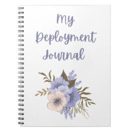 Meine Stationierung Journal mit Lila und rosa Blum Notizblock