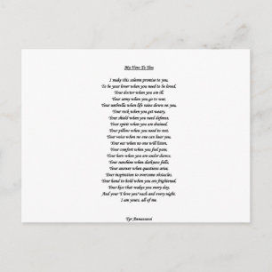 MEINE STIMME AN DICH POSTCARD POSTKARTE