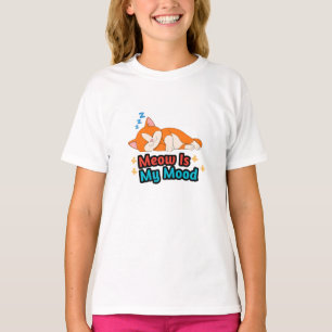 Meine Stimmung ist Miauen Katzenwitz T-Shirt