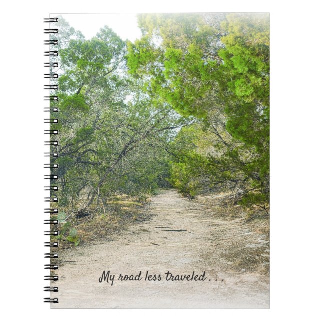 Meine Straße weniger reiste Trail Art Custom Noteb Notizblock (Vorderseite)