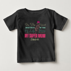 Meine Super-Mama, die Beste Baby T-shirt